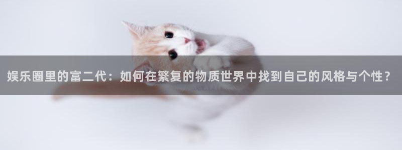 万赢娱乐能退款吗：娱乐圈里的富二代：如何在繁复的物质世界中找到自己的风格与个性？